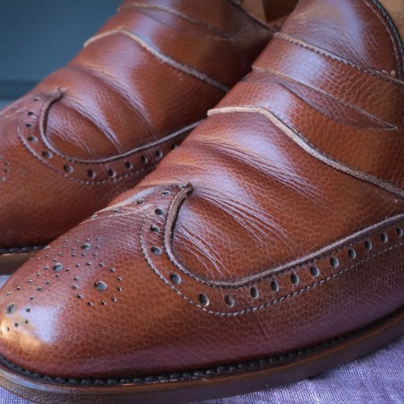 Allen Edmonds Moselle Brown Wing Tip Slip-on size 9-D main image 4